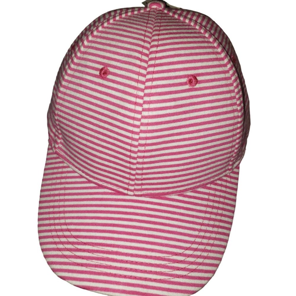 Pugs Striped adjustable 100% Cotton hat One size Fits Most New with Tags